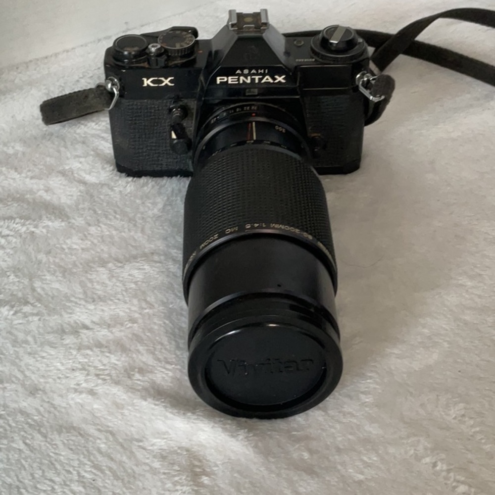 Pentax KX Black SLR with Vivitar Lens asahi
